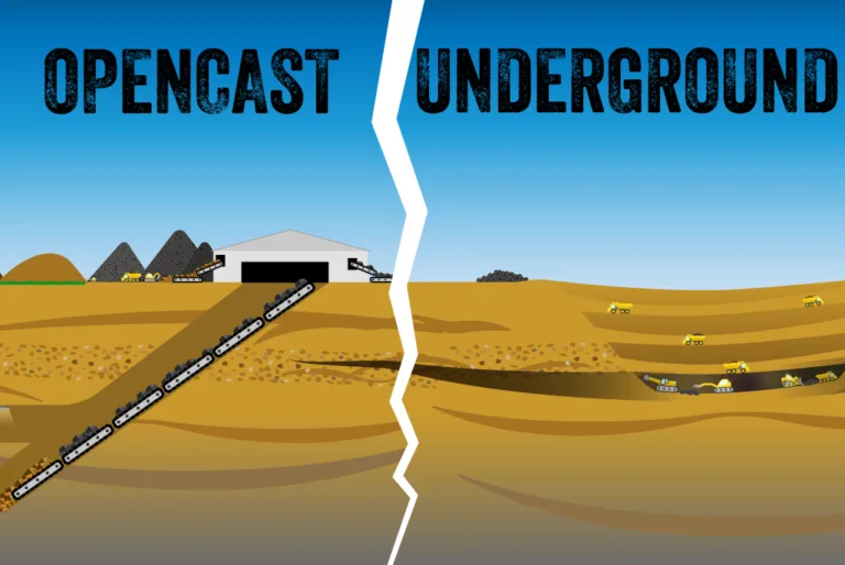 Opencast vs deep coal mines